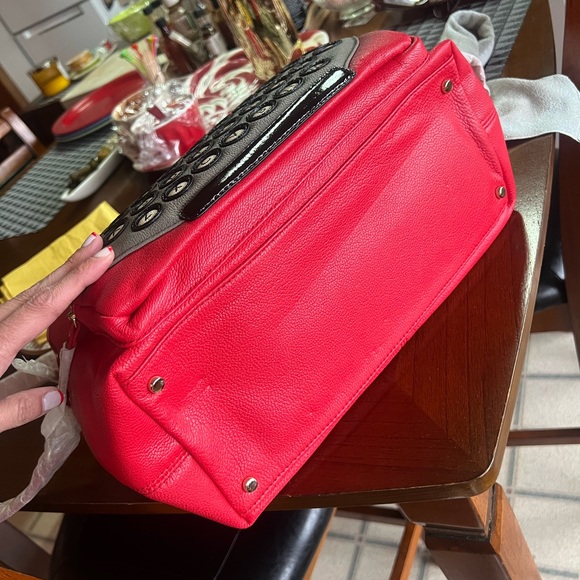 NWT UNICORN Kate Spade All Typed Up Clyde red leather typewriter bag circa 2010 - Picture 5 of 14